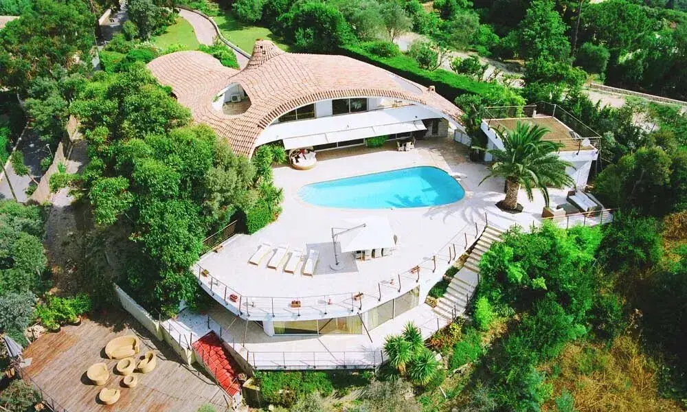 Aerial view of Villa Oxygène